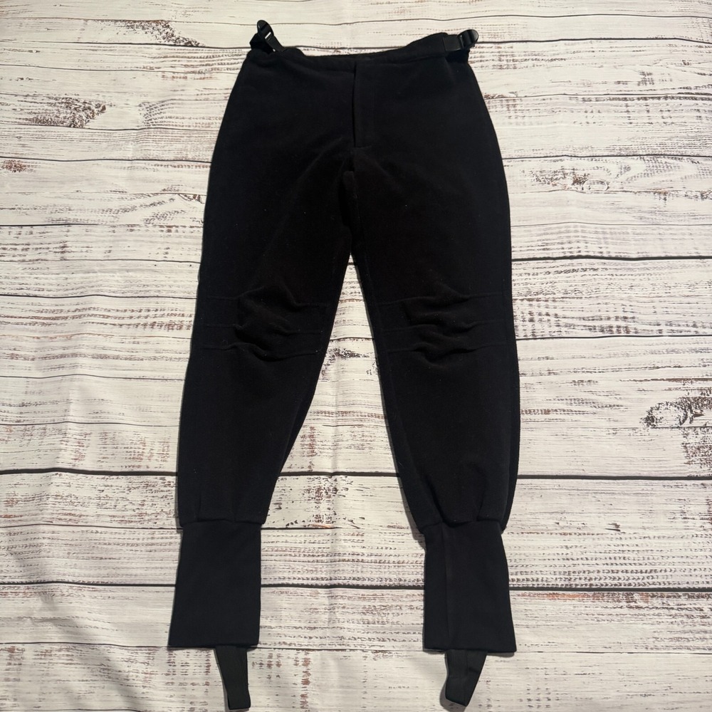 Cabelas Pants Black Polyester Fleece Outdoor Men's Size Medium